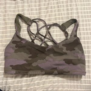Lululemon camo sports bra